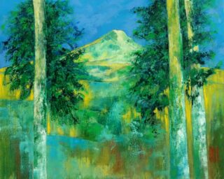 100 x 81 cm | La passion de Cézanne | huile sur toile