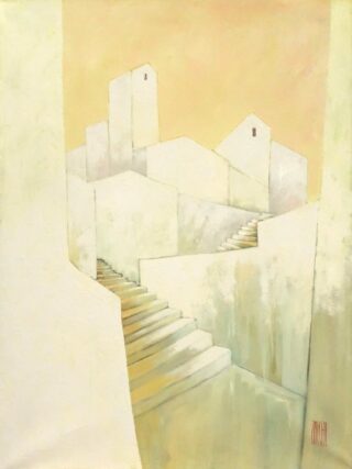 130 x 97 cm | Le passage de la lumière | huile sur toile