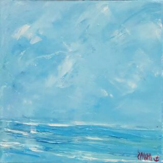 20x20 cm | Ciel d'été | huile sur toile