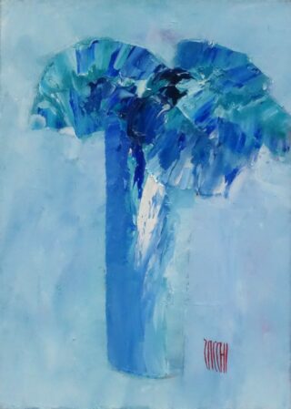 46x33 cm | Rendez-vous de nuit | huile sur toile
