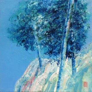 50x50 cm | Le temps qui passe | huile sur toile