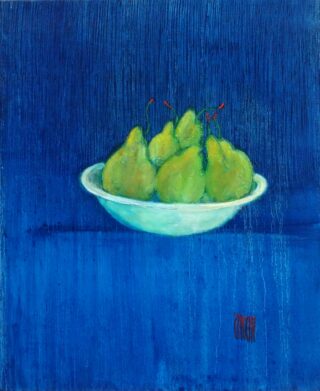 65x54 cm | Fruits d'été | huile sur toile