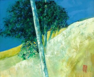 73 x 60 cm | paysage de silence | huile sur toile