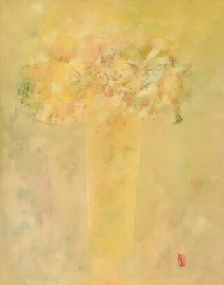 92 x 73 cm | Sortilèges | huile sur toile Peinture d'un bouquet de fleurs par l'artiste Jean-Marie Zacchi