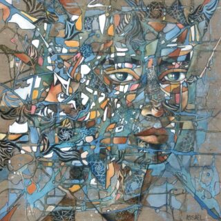 100 x 100 cm | Hybride VI | huile sur toile