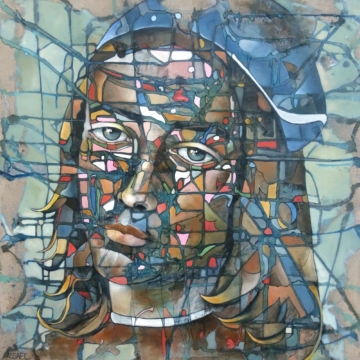 100 x 100 cm | Jeune Homme, Perugino | huile sur toile