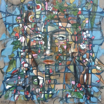 100 x 100 cm | Primavera, Boticelli | huile sur toile