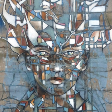 100 x 81 cm | Genesis IV | huile sur toile