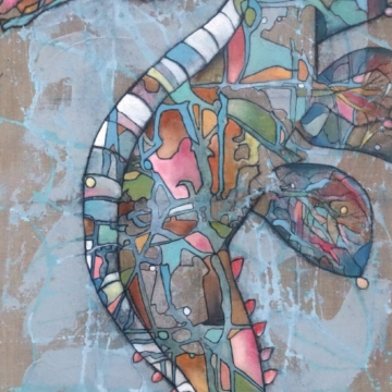 120 x 60 cm | Hippocampe I | huile sur toile