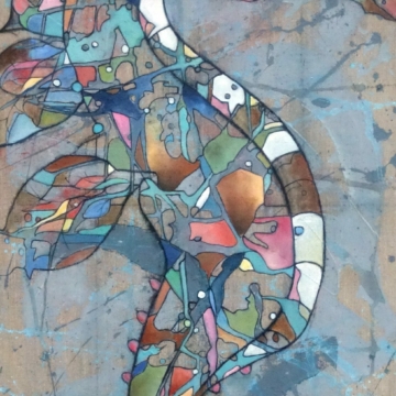 120 x 60 cm | Hippocampe II | huile sur toile