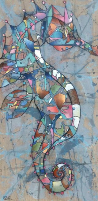120 x 60 cm | Hippocampe II | huile sur toile