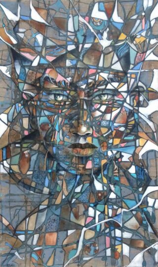 162 x 97 cm | Humanoïde IV | huile sur toile