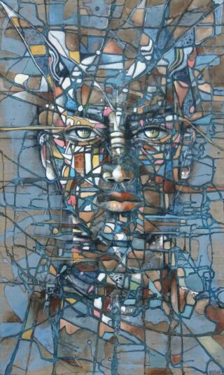 162 x 97 cm | Humanoïde V | huile sur toile