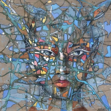 80 x 80 cm | Elfe XIX | huile sur toile