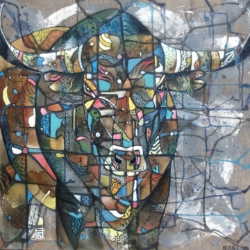 80 x 80 cm | Toro XVI | huile sur toile