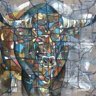 80 x 80 cm | Toro XVI | huile sur toile