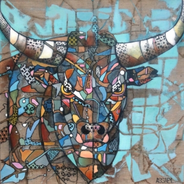 80 x 80 cm | Toro XXIV | huile sur toile