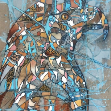 81 x 65 cm | Aigle I | huile sur toile