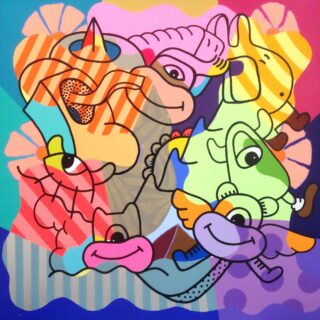 100 x 100 cm | Zavatta | acrylique sur toile Peinture à l'acrylique sur toile par l'artiste Hank China