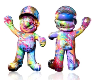 Sculpture en résine et peinture à l'acrylique par l'artiste FAT | Dimitri Barilko